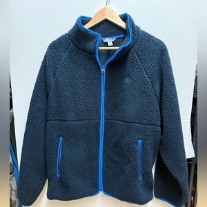 Men's Navy Blue Zip-Up Sweater
